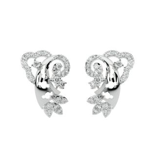 Lewis Round Diamond Stud Earrings